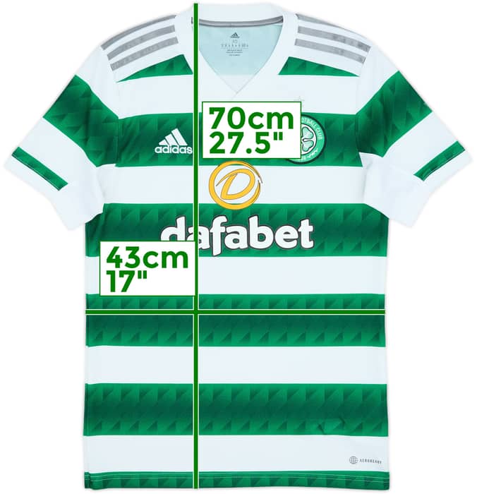 2022-23 Celtic Home Shirt - 8/10 - (XS)