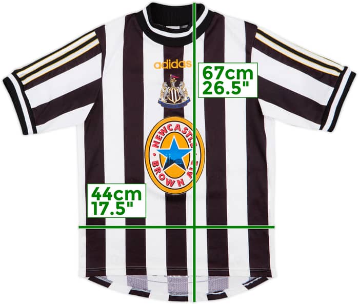 1997-99 Newcastle Home Shirt - 8/10 - (Y)