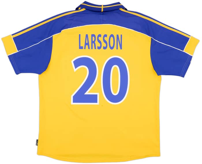 2000-02 Sweden Home Shirt Larsson #20 - 6/10 - (XL)