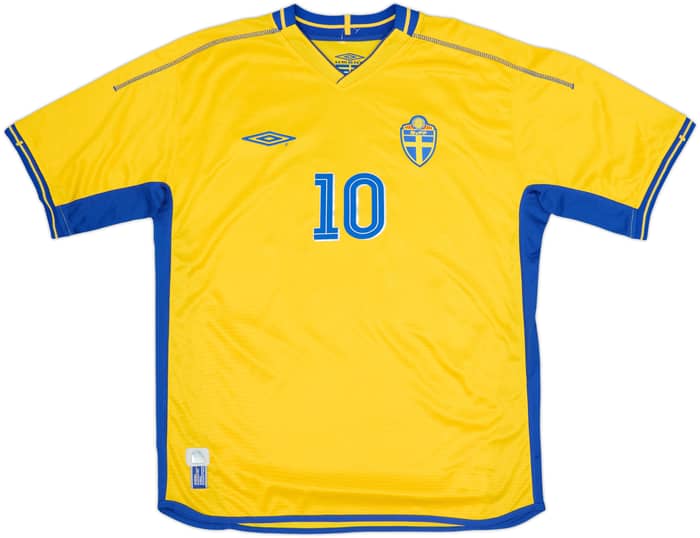 2003-04 Sweden Home Shirt Ibrahimovic #10 - 8/10 - (L)
