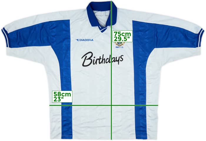 1999-01 Bury Home Shirt - 6/10 - (XL)