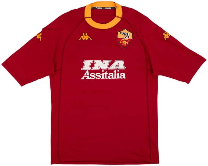 2000-01 Roma Home Shirt Totti #10 - 6/10 - (XXL)
