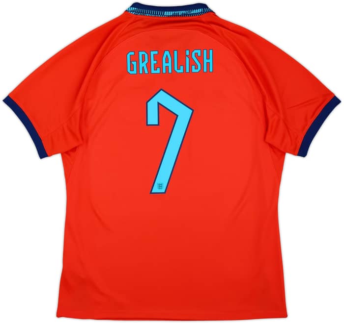 2022-23 England Away Shirt Grealish #7 - 9/10 - (L)