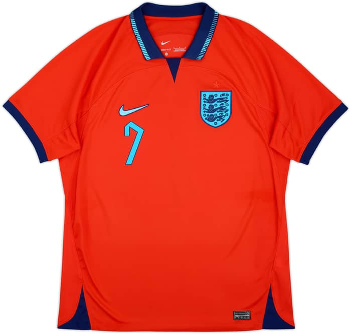 2022-23 England Away Shirt Grealish #7 - 9/10 - (L)