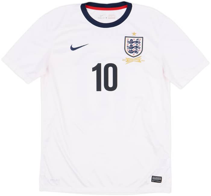 2013 England 150th Anniversary Home Shirt Rooney #10 - 6/10 - (M)