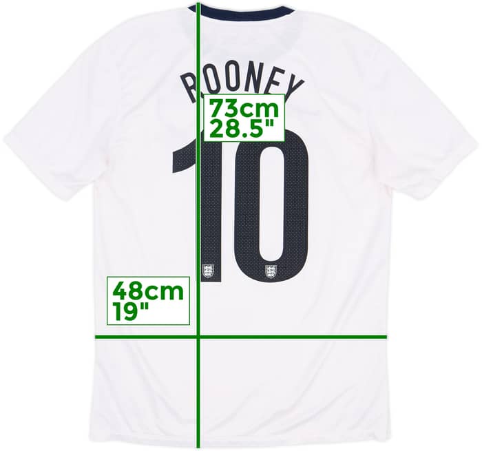 2013 England 150th Anniversary Home Shirt Rooney #10 - 6/10 - (M)
