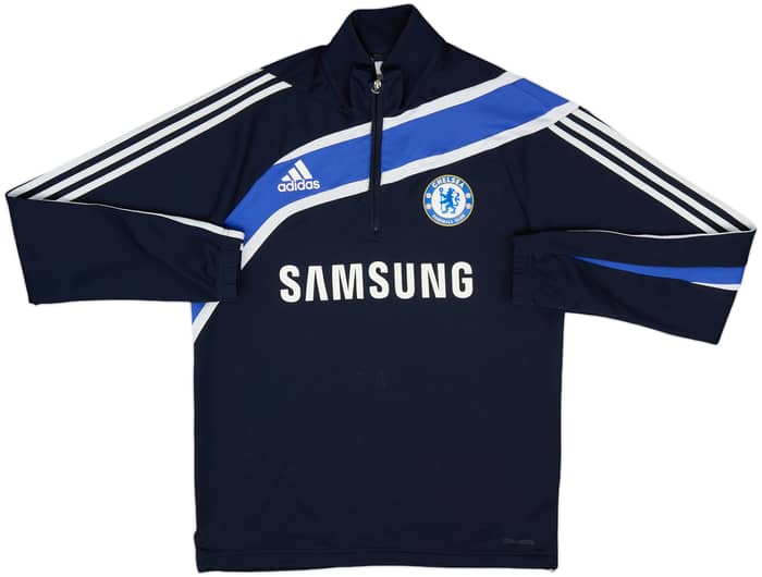 2009-10 Chelsea adidas 1/4 Zip Drill Top - 7/10 - (M)