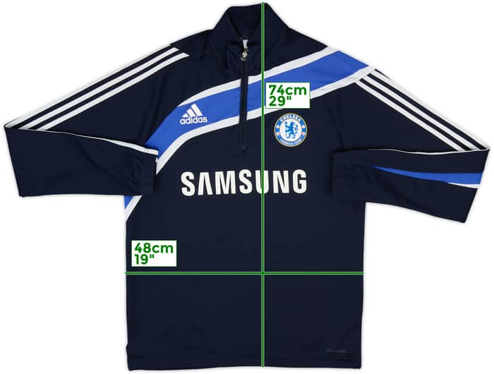 2009-10 Chelsea adidas 1/4 Zip Drill Top - 7/10 - (M)
