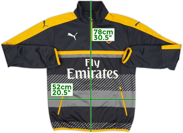 2016-17 Arsenal Puma 1/4 Zip Drill Top - 9/10 - (M)