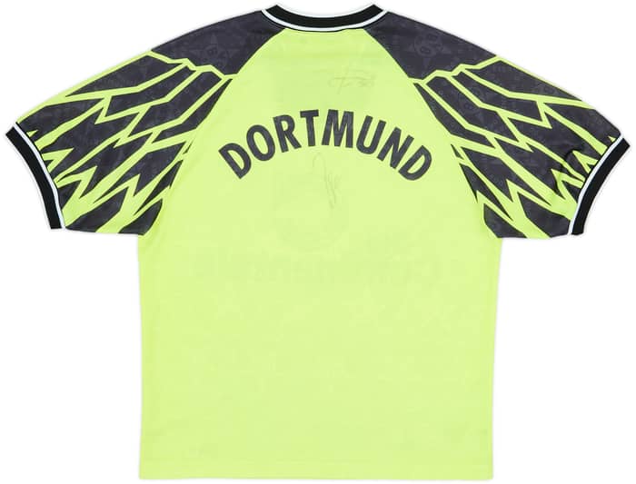 1994-95 Borussia Dortmund Signed Home Shirt - 9/10 - (M)