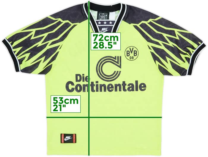 1994-95 Borussia Dortmund Signed Home Shirt - 9/10 - (M)