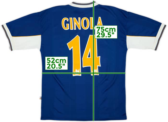 1997-98 Tottenham Away Shirt Ginola #14 - 7/10 - (M)