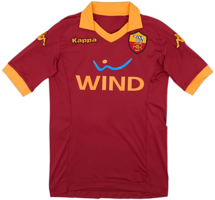2012-13 Roma Home Shirt De Rossi #16 - 8/10 - (XS)