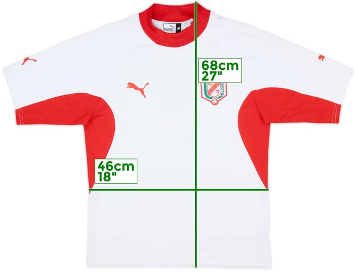 2002-04 Tunisia Basic Home Shirt - 8/10 - (M)