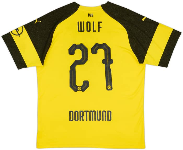 2018-19 Borussia Dortmund Home Shirt Wolf #27 - 6/10 - (XL)