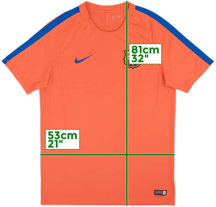 2016-17 Barcelona Nike Training Shirt - 8/10 - (L)