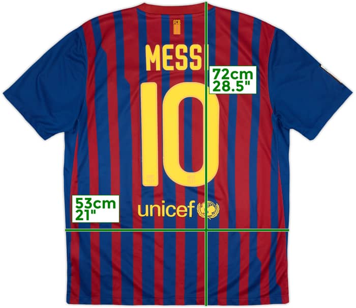 2011-12 Barcelona Local Camiseta Messi #10 - 6/10 - (L)