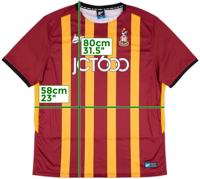 2019-20 Bradford City Home Shirt - 8/10 - (XXL)