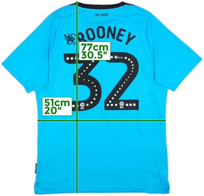 2019-20 Derby County Away Shirt Rooney #32 - 8/10 - (L)
