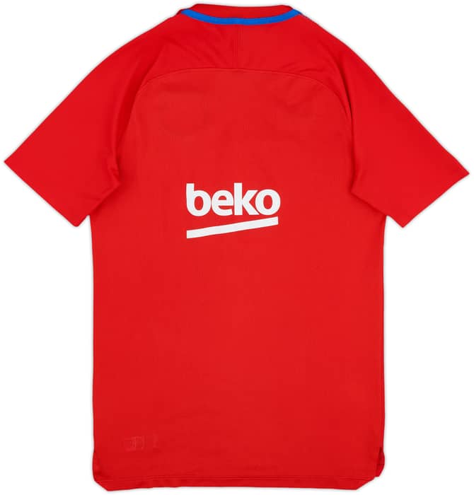 2017-18 Barcelona Nike Training Shirt - 8/10 - (S)