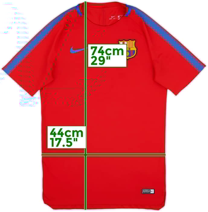 2017-18 Barcelona Nike Training Shirt - 8/10 - (S)