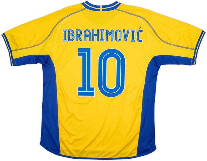 2003-04 Sweden Home Shirt Ibrahimovic #10 - 9/10 - (XL)