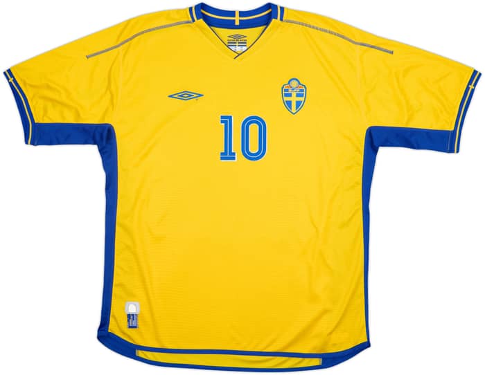 2003-04 Sweden Home Shirt Ibrahimovic #10 - 9/10 - (XL)