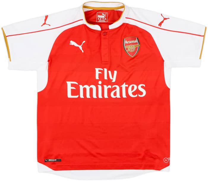 2015-16 Arsenal Home Shirt Arteta #8 - 10/10 - (L.Boys)