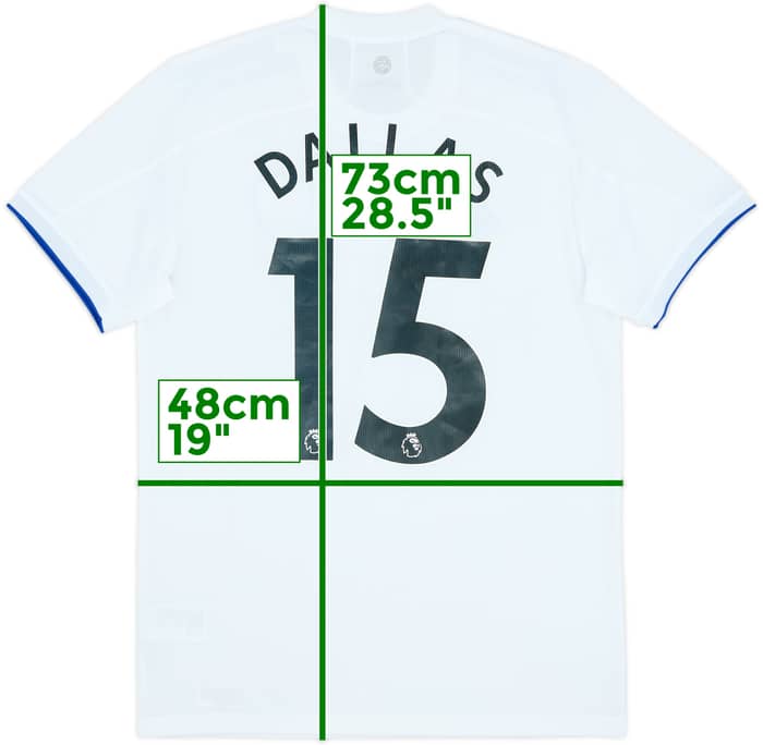 2020-21 Leeds United Home Shirt Dallas #15 - 7/10 - (S)