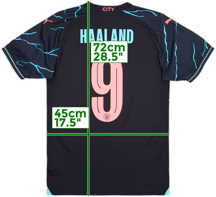 2023-24 Manchester City Third Shirt Haaland #9 - 10/10 - (S)