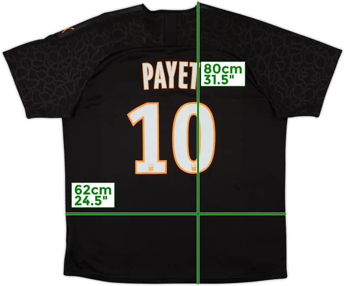 2019-20 Olympique Marseille Third Shirt Payet #10 - 8/10 - (XXL)