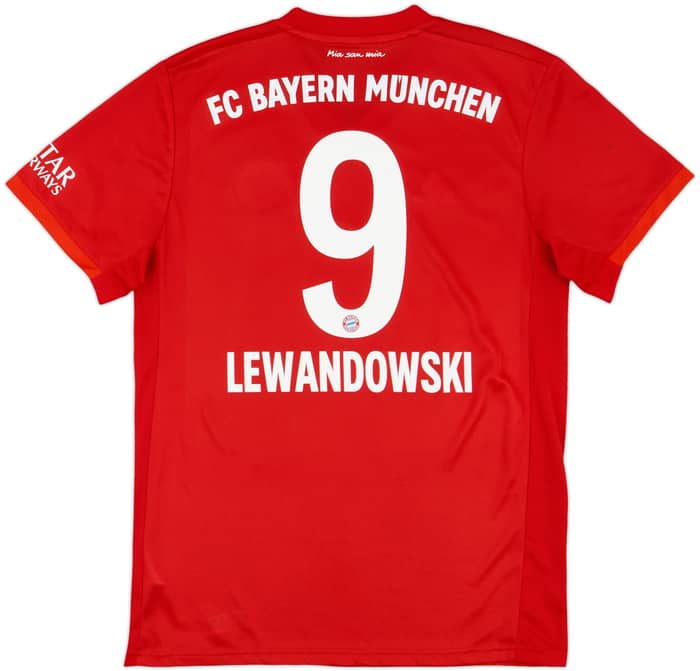 2019-20 Bayern Munich Home Shirt Lewandowski #9 - 8/10 - (M)