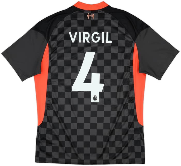 2020-21 Liverpool Third Shirt Virgil #4 - 8/10 - (M)