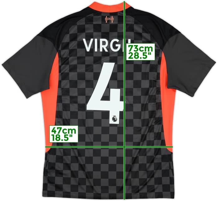 2020-21 Liverpool Third Shirt Virgil #4 - 8/10 - (M)