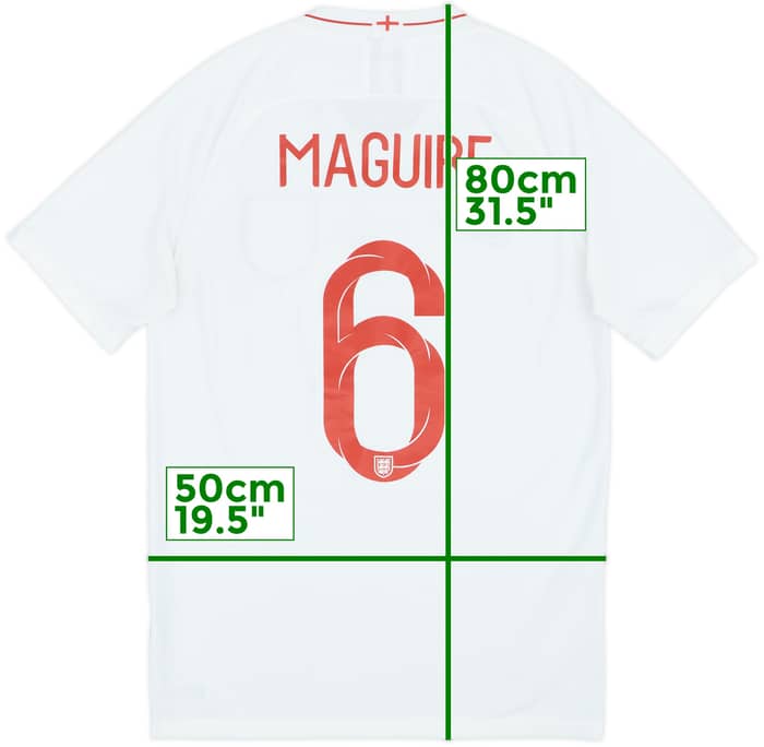2018-19 England Home Shirt Maguire #6 - 7/10 - (M)