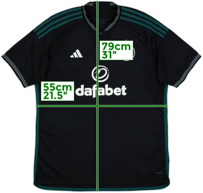 2023-24 Celtic Away Shirt - 8/10 - (XL)