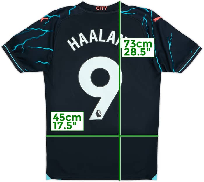 2023-24 Manchester City Third Shirt Haaland #9 - 10/10 - (S)