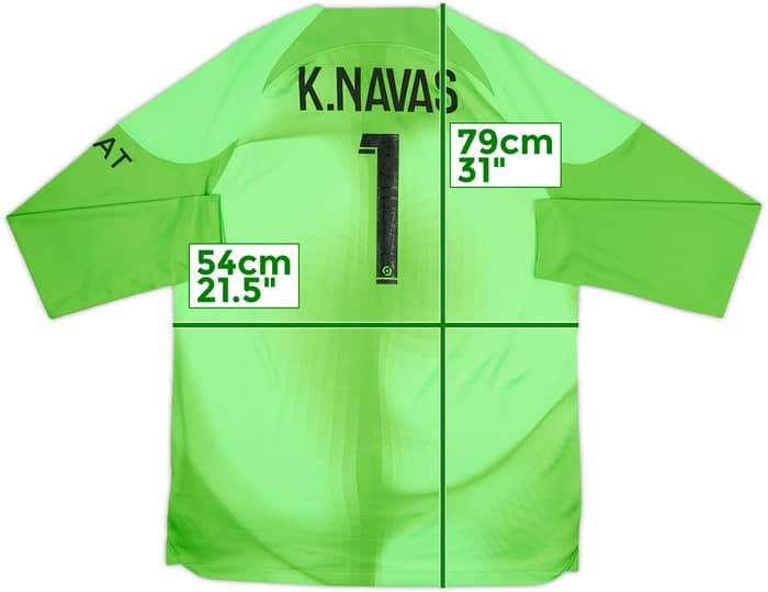 2022-23 Paris Saint-Germain GK Shirt Navas #1 - 7/10 - (L)