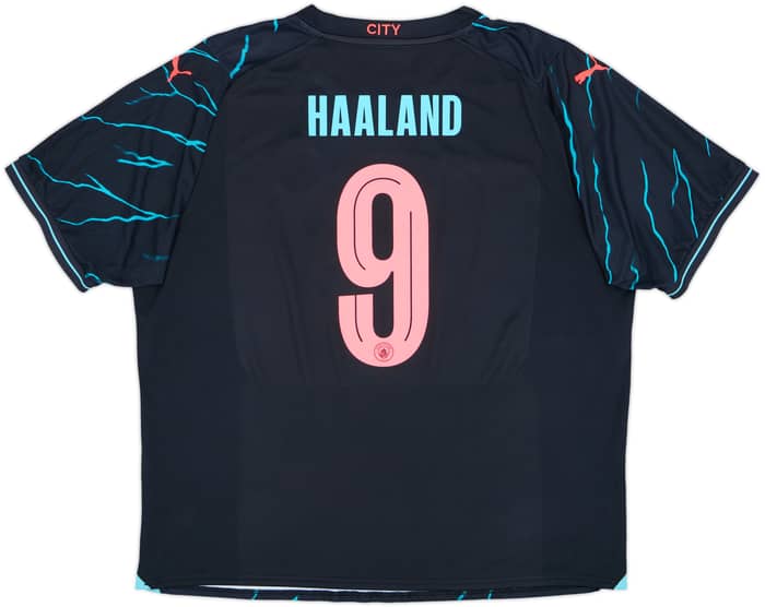 2023-24 Manchester City Third Shirt Haaland #9 - 10/10 - (XXL)