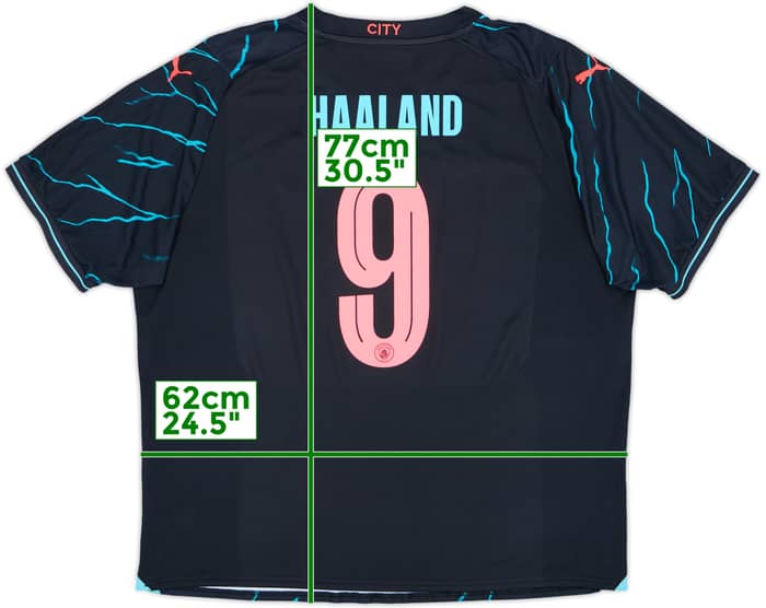 2023-24 Manchester City Third Shirt Haaland #9 - 10/10 - (XXL)