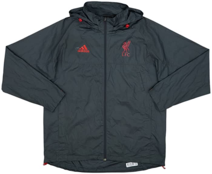 2009-10 Liverpool adidas Hooded Track Jacket - 7/10 - (M)