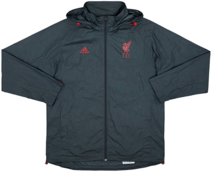 2009-10 Liverpool adidas Hooded Track Jacket - 8/10 - (S/M)