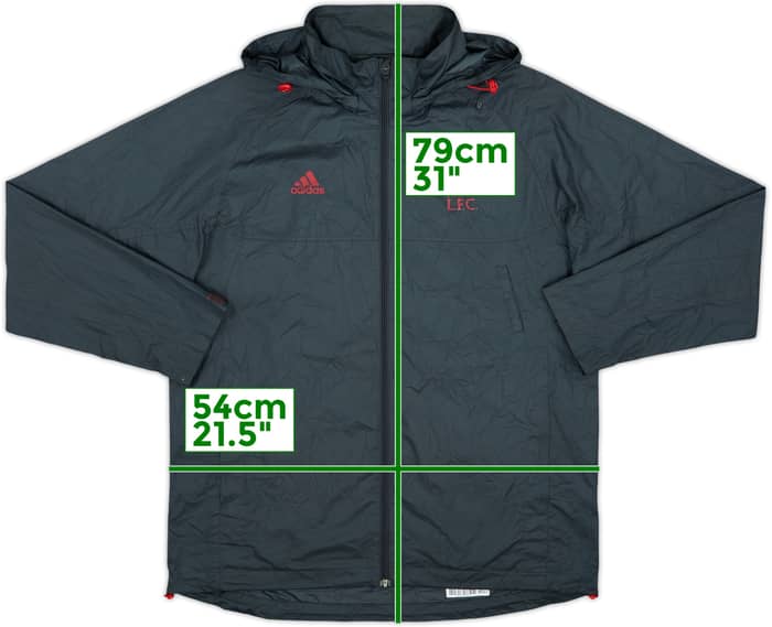 2009-10 Liverpool adidas Hooded Track Jacket - 8/10 - (S/M)