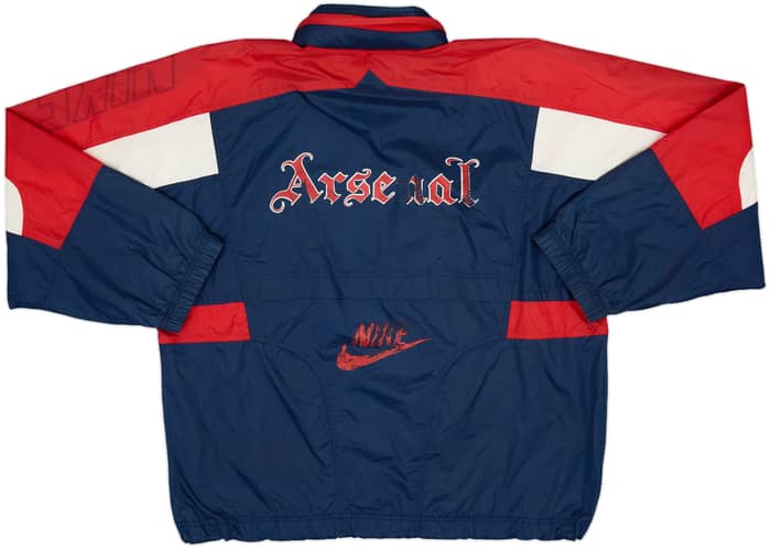 1995-96 Arsenal Nike Hooded Rain Jacket - 6/10 - (L)