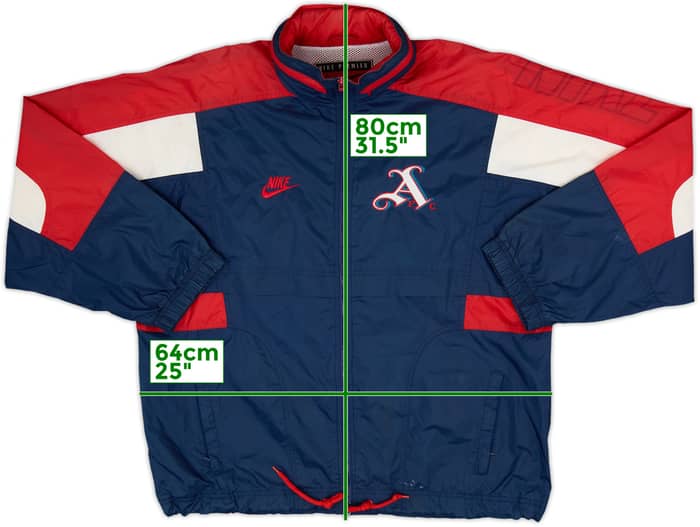 1995-96 Arsenal Nike Hooded Rain Jacket - 6/10 - (L)