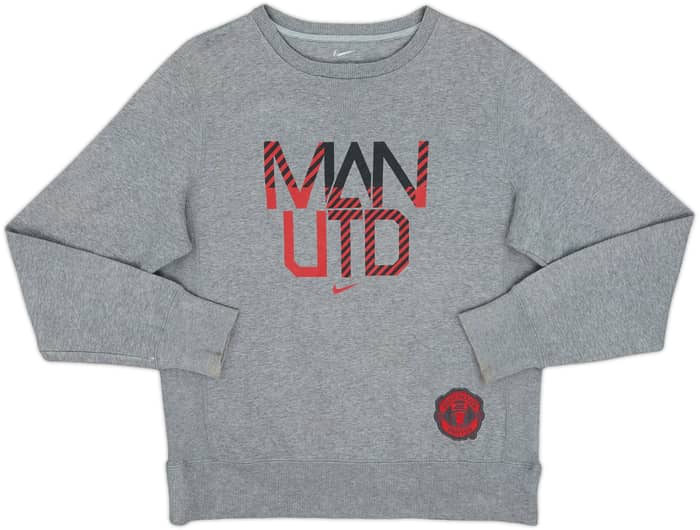 2012-13 Manchester United Nike Sweat Top - 9/10 - (L)