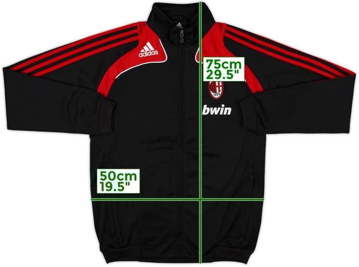 2008-09 AC Milan adidas Track Jacket - 8/10 - (XS)
