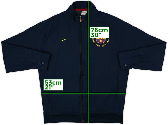 2007-08 Barcelona Nike Track Jacket - 8/10 - (M)