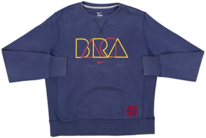 2012-13 Barcelona Nike Sweat Top - 7/10 - (XL)