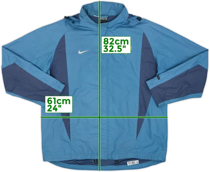2001-02 Inter Milan Nike Hooded Rain Jacket - 7/10 - (M)